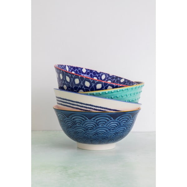 Set di 4 ciotole in ceramica, ø 16,5 cm - Kitchen Craft-image-1