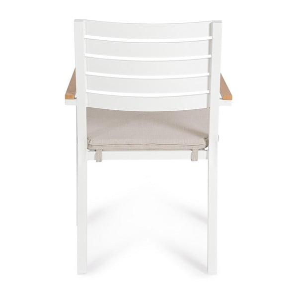 Sedie da esterno in set bianche in metallo 4 pz Henna   – Bizzotto-image-4