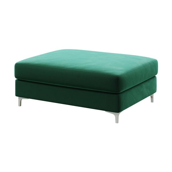 Pouf in velluto verde scuro Devichy Rothe - devichy-image-2