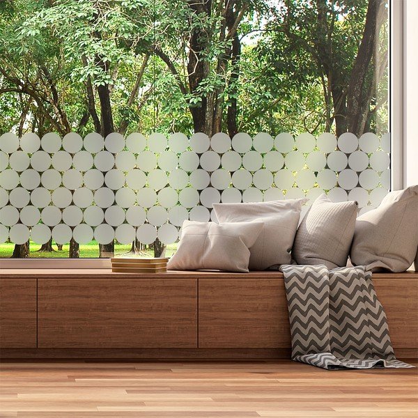 Set di adesivi per finestra 50 pz 10x10 cm Clackout Circle – Ambiance-image-1
