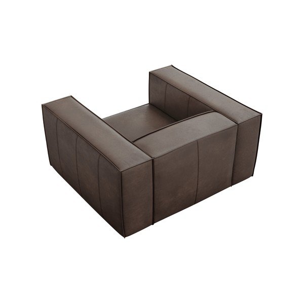 Poltrona in pelle marrone Madame - Windsor & Co Sofas-image-4