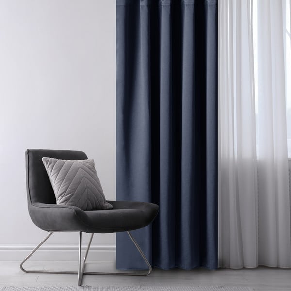 Tenda parzialmente oscurante blu scuro 140x270 cm Kierra – Restilo-image-1