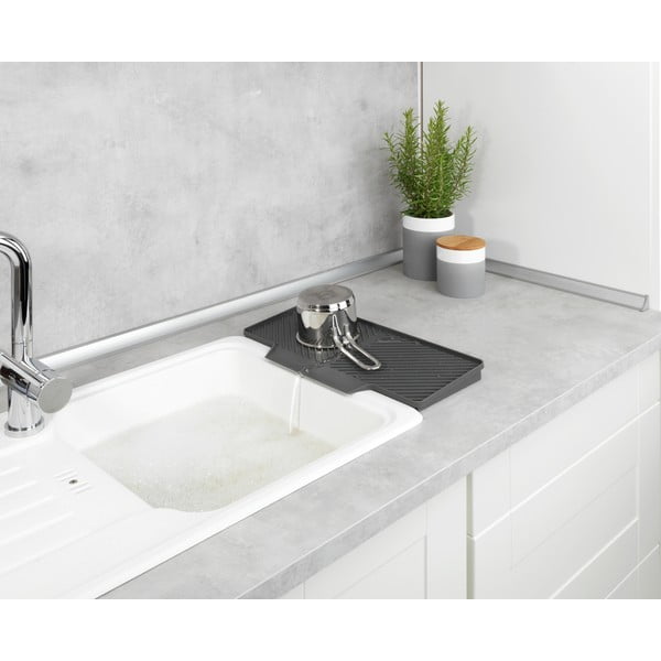 Vassoio di raccolta grigio scuro , 20 x 40 cm Neli - Wenko-image-1