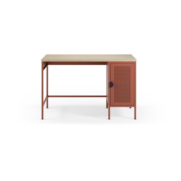 Scrivania con piano effetto rovere 60x120 cm Sayla – Marckeric-image-4