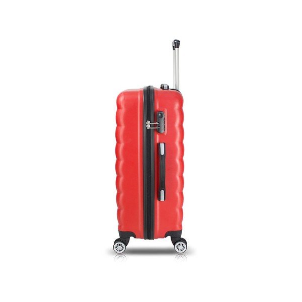 Sada 3 červených cestovních kufrů na kolečkách s USB porty a příručního kufříku My Valice RESSO Travel Set-image-2