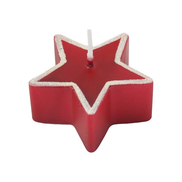 Set di 4 candele rosse, tempo di combustione 4 h Star - Unipar