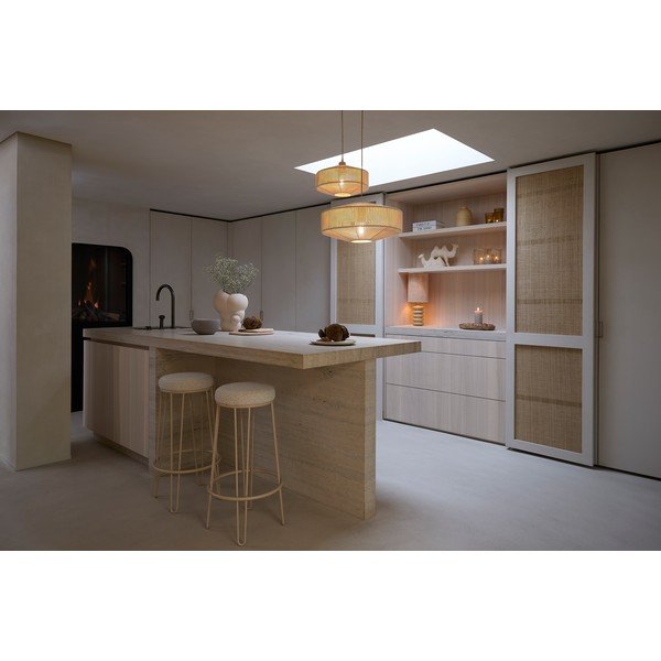 Sedia da bar color crema in imbottito (altezza della seduta 73 cm) Alice – Light & Living-image-3