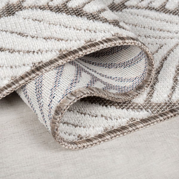 Tappeto da interno e esterno avorio 80x150 cm Elm Leaf – Flair Rugs-image-2