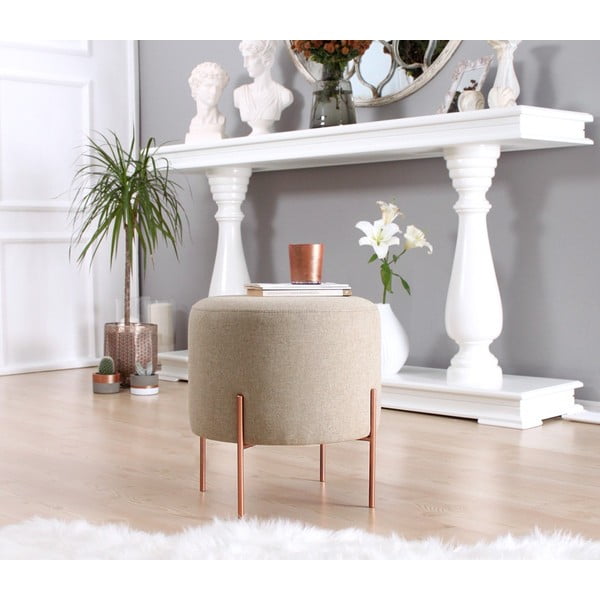Sgabello beige Copper - Artie-image-4