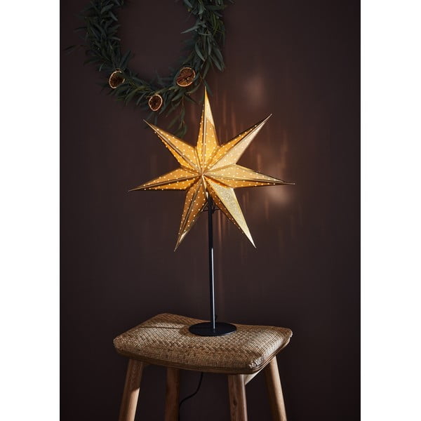 Decorazione luminosa con motivo natalizio in colore oro ø 45 cm Glitter - Markslöjd-image-1
