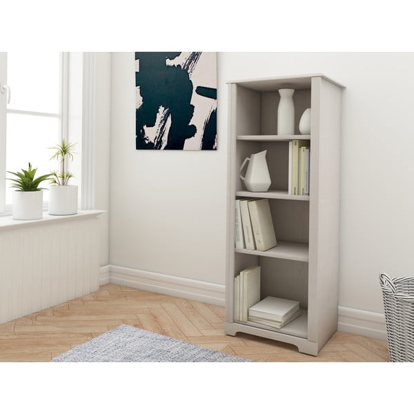 Libreria in legno di pino bianco 50x135 cm Cubrix - Støraa-image-2