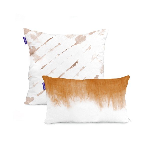 Federe in set di 2 50x50 cm Tie dye - Blanc
