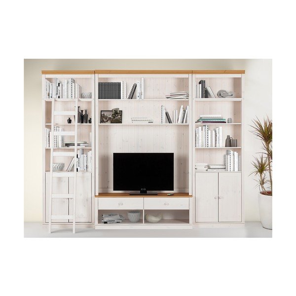 Set TV in legno di pino bianco 288x223 cm Anita - Støraa-image-2