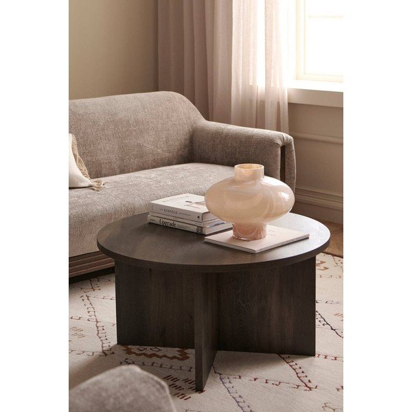 Tavolino da salotto rotondo marrone in MDF ø 85 cm Poppy – Ellos Home-image-2