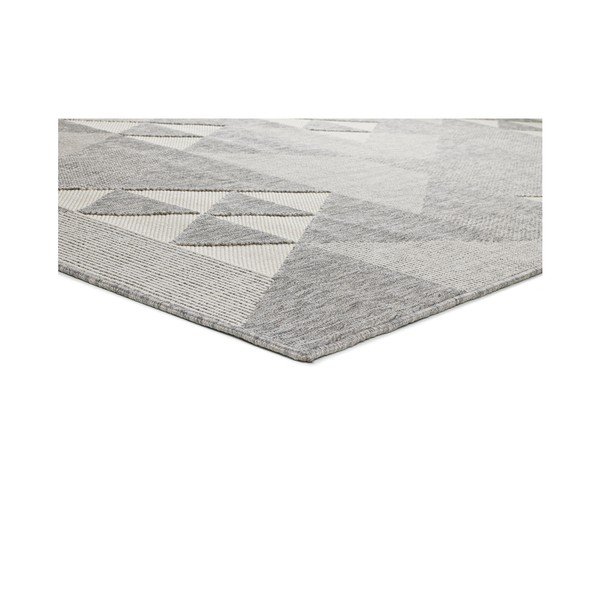 Tappeto grigio per esterni Triangles, 80 x 150 cm Clhoe - Universal-image-1