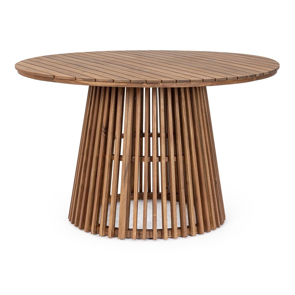 Tavolo da pranzo da giardino rotondo in acacia massiccia ø 120 cm Rodano – Bizzotto | Tavoli da pranzo da giardino