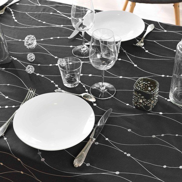 Tovaglia in microfibra 140x240 cm Firmament – douceur d'intérieur-image-1