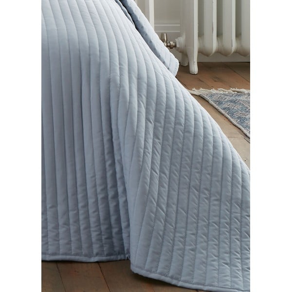 Copriletto blu con rivestimento trapuntato 230x220 cm Quilted Lines – Bianca-image-2