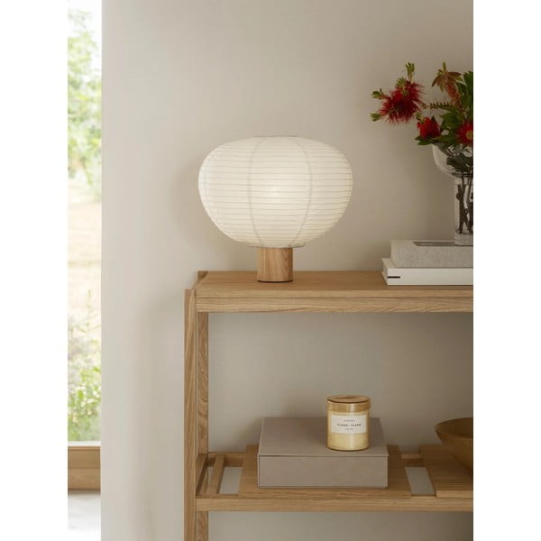 Lampada da tavolo bianca con paralume in carta (altezza totale 32 cm) Kami – Blomus-image-1