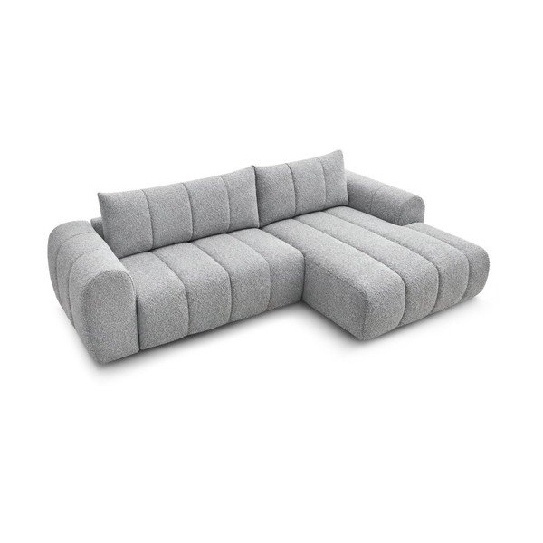 Divano angolare grigio chiaro (con penisola a destra/con chaise lounge) Nesty – Bobochic Paris-image-4