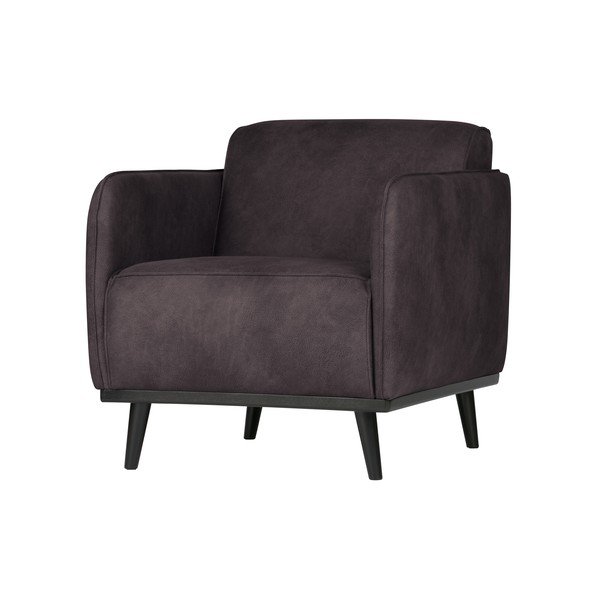 Poltrona in similpelle grigia Statement - BePureHome-image-2