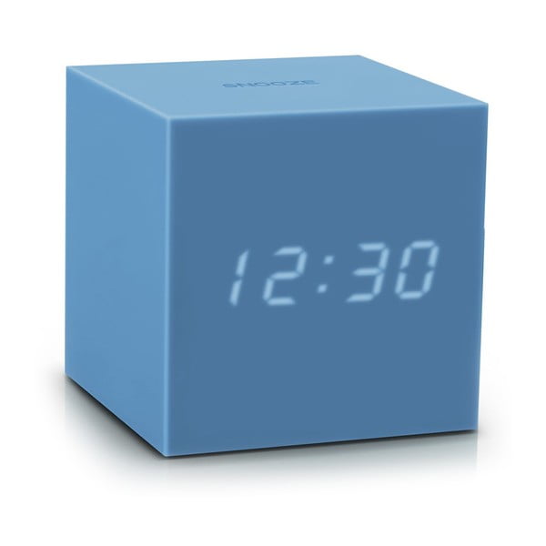Sveglia a LED blu azzurro Cubo di gravità Gravity Cube Click - Gingko
