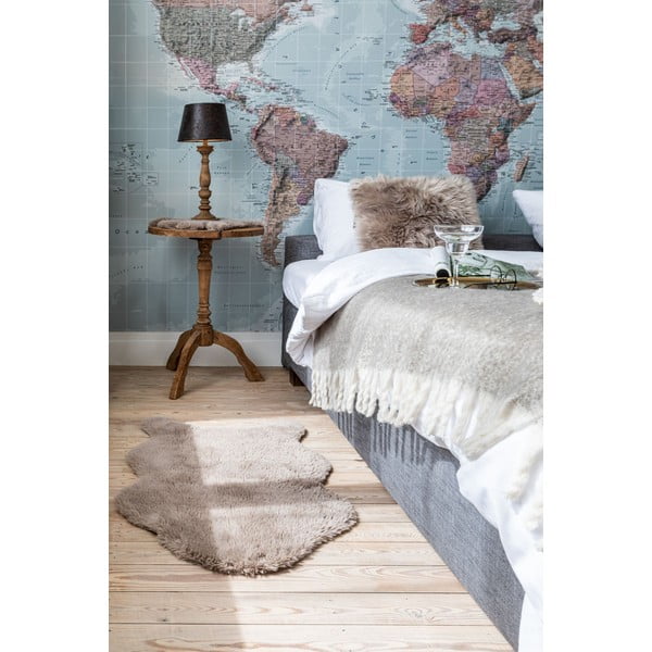 Ecopelliccia beige Montone, 80 x 150 cm - Tiseco Home Studio-image-1