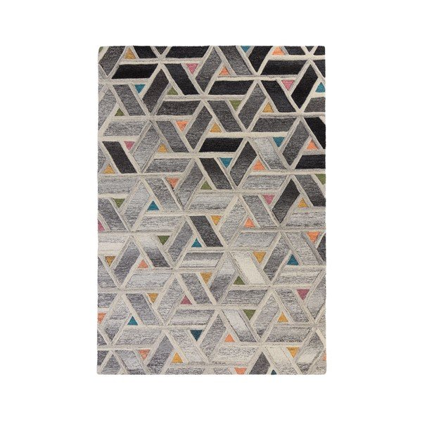 Tappeto in lana grigio 120x170 cm River - Flair Rugs