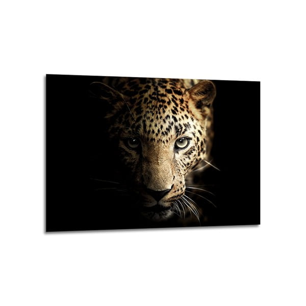 Dipinto su vetro 100x70 cm Leopard - Styler-image-1