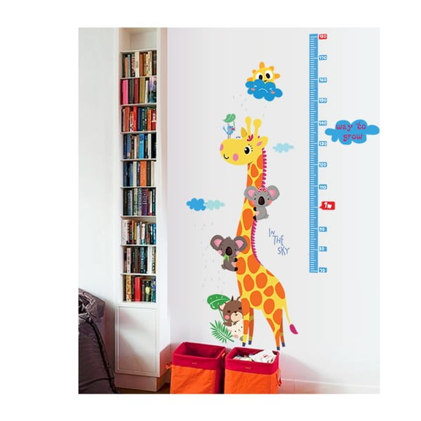 Adesivo per bambini - metro per porta o parete 60x120 cm Giraffe & Koalas - Ambiance-image-2