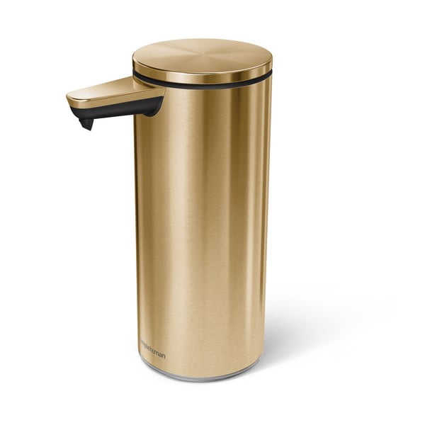 Dispenser di sapone in acciaio inox color oro 266 ml - simplehuman