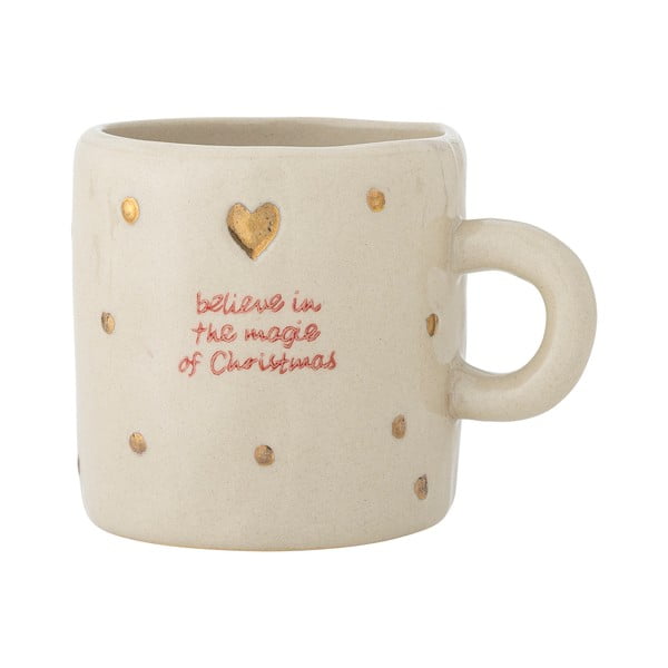 Tazza beige in gres a tema natalizio 250 ml Christy – Bloomingville