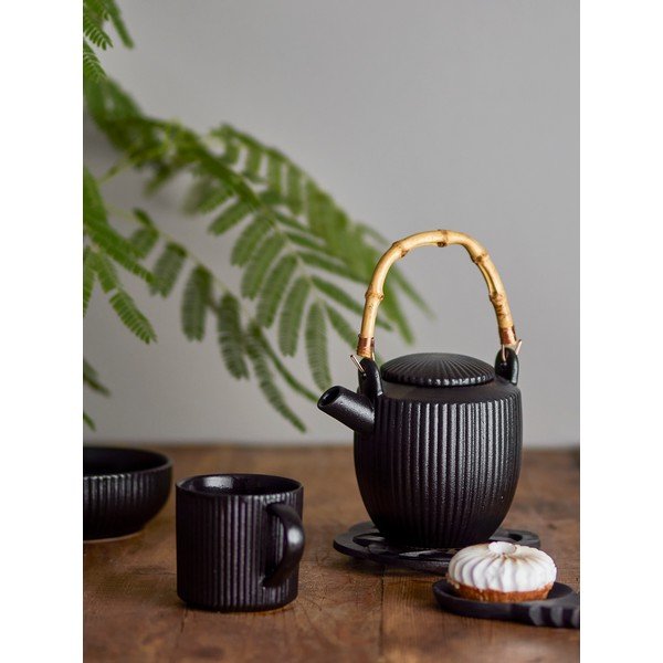 Teiera nera in gres 850 ml Neri – Bloomingville-image-1