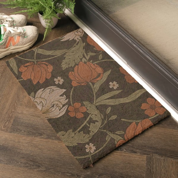 Zerbino in fibra di cocco 40x60 cm William Morris Rose - Artsy Doormats-image-1