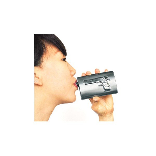 Likérka s reliéfem Suck UK Shot Gun Flask