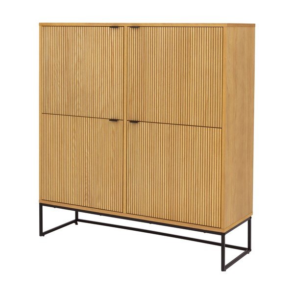 Mobile in rovere decorato in colore naturale 118x127 cm Bali - Tenzo-image-2