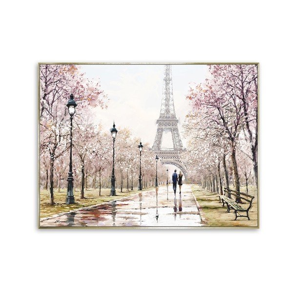Pittura su tela Parigi, 115 x 87 cm - Styler