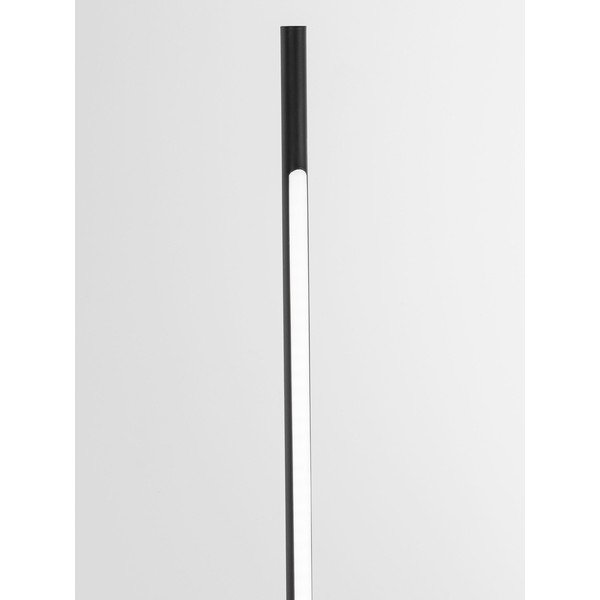 Lampada da terra LED nera in metallo con paralume in vetro acrilico (altezza totale 140 cm) Raccio – Nova Luce-image-3