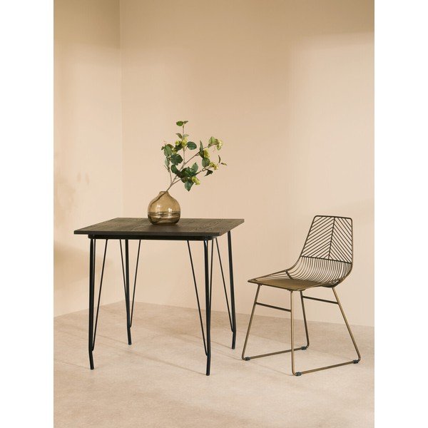 Sedia da pranzo color bronzo in metallo District – Premier Housewares-image-3