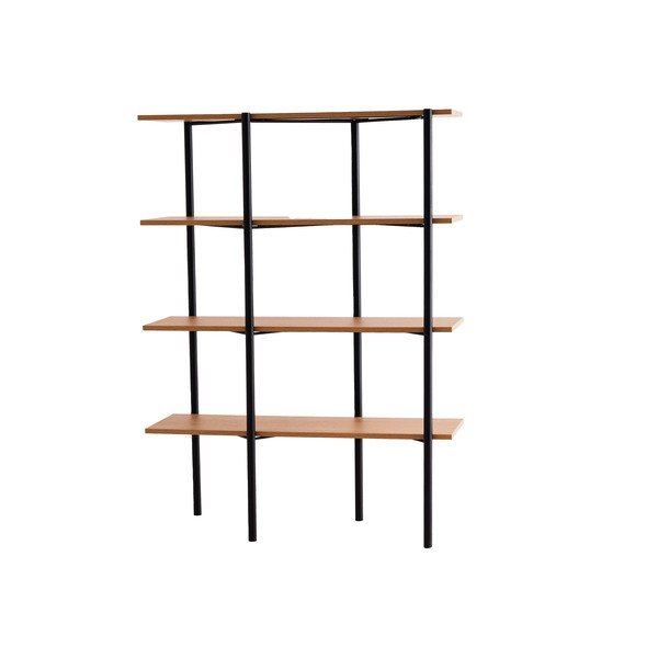 Libreria nera in rovere 110x150 cm Rave - CustomForm