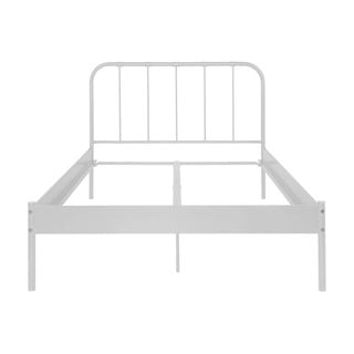 Letto matrimoniale bianco 140x200 cm Aaron - Støraa
