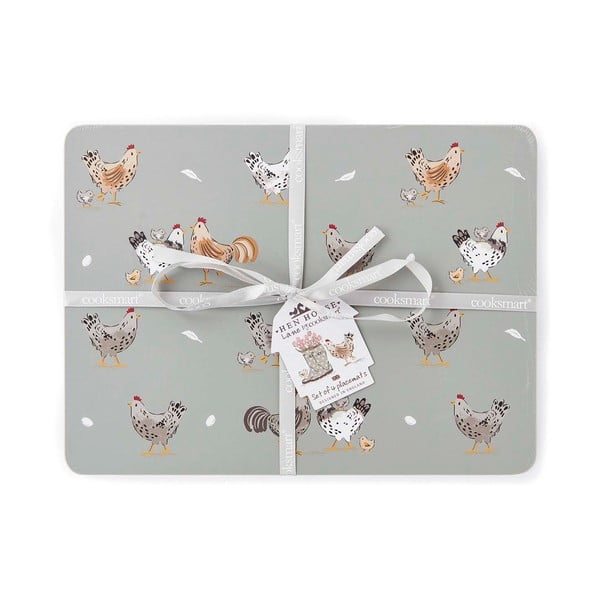 Tovagliette in set in sughero 4 pz 21x29 cm Hen House – Cooksmart ®