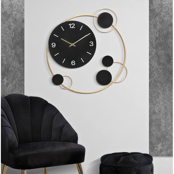 Orologio da parete nero Globe - Mauro Ferretti-image-1