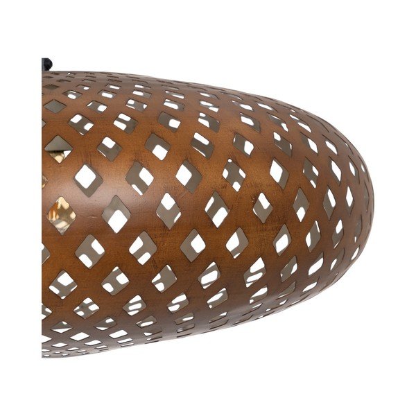 Lampadario color oro con paralume in metallo ø 56 cm - Ixia-image-2