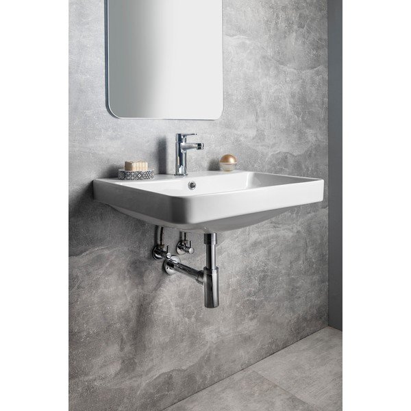 Lavabo bianco in ceramica 60x48 cm Neron – Sapho-image-1