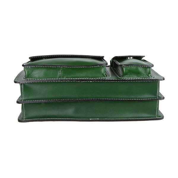 Borsa Gaia in pelle verde - Chicca Borse-image-3