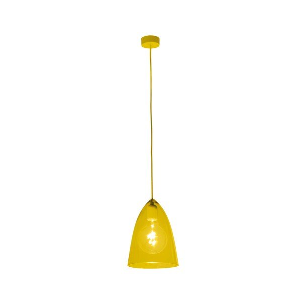 Apparecchio a sospensione giallo Glassy - SULION