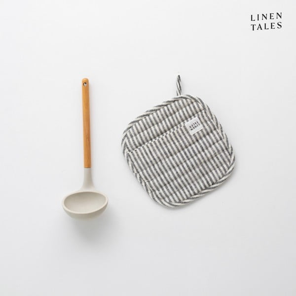 Presina in lino Thin Black Stripes - Linen Tales