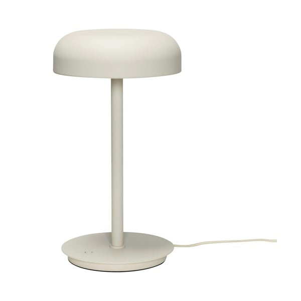Lampada da tavolo dimmerabile a LED color crema (altezza 37 cm) Velo - Hübsch