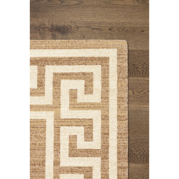 Tappeto in lana marrone chiaro 133x180 cm Cesar - Agnella-image-3